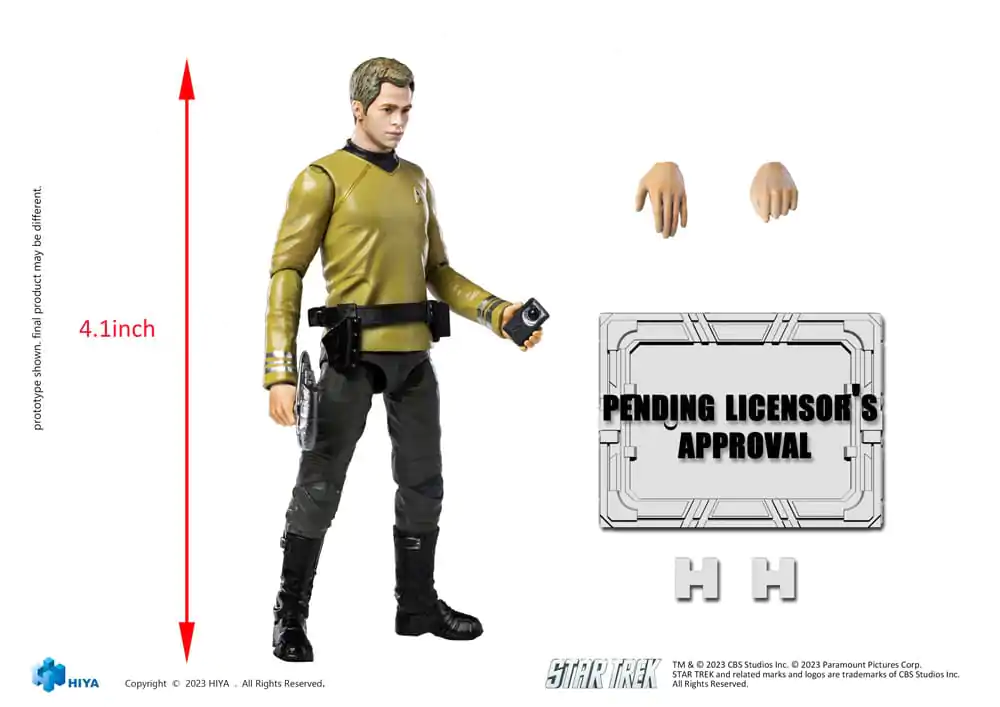 Star Trek Exquisite Mini Actionfigur 1/18 Star Trek 2009 Kirk 10 cm termékfotó