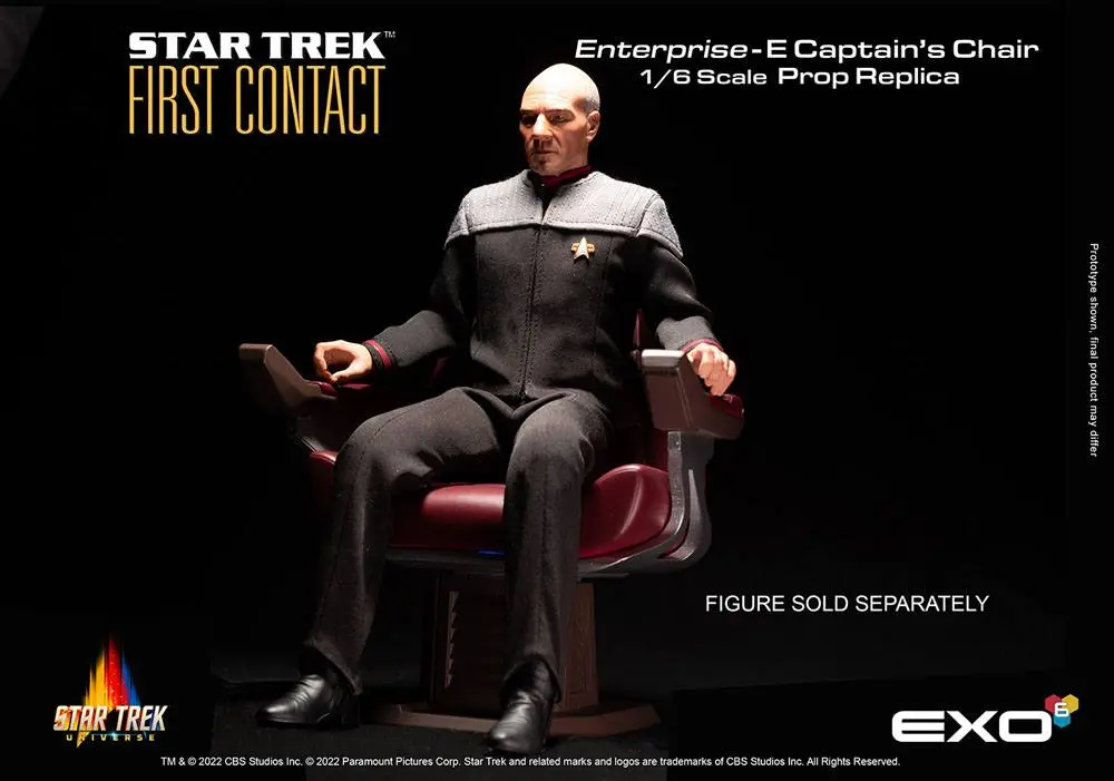 Star Trek: First Contact Replik 1/6 Enterprise-E Captain's Chair 15 cm termékfotó