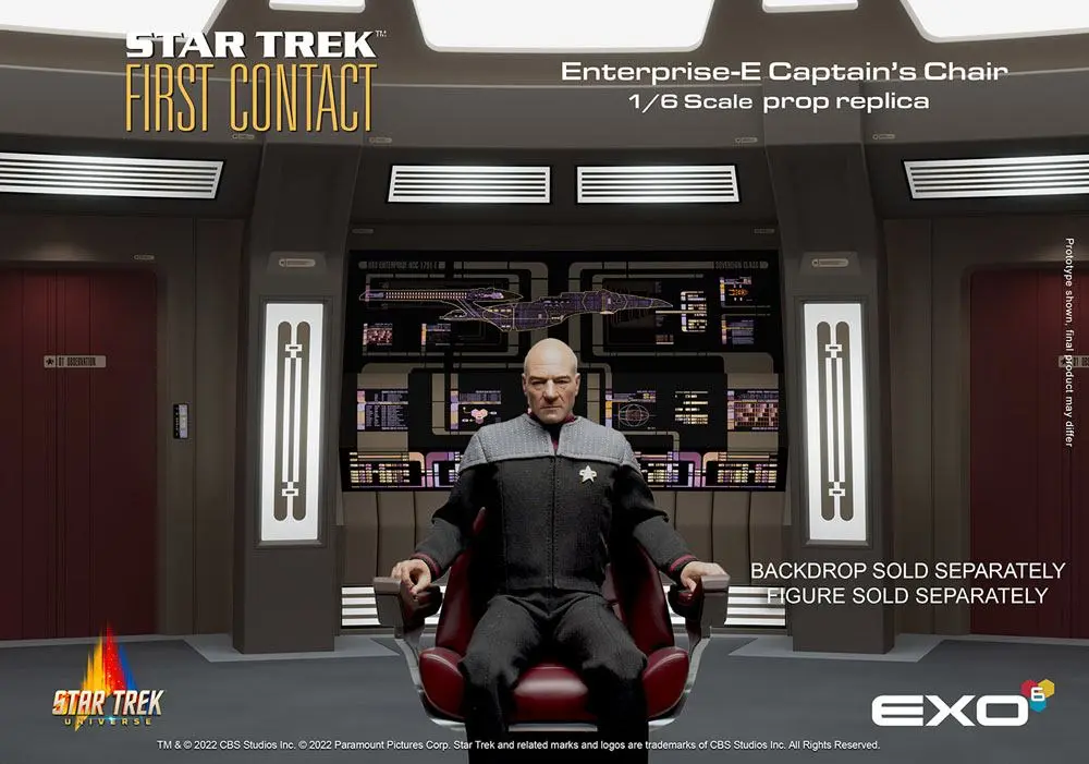 Star Trek: First Contact Replik 1/6 Enterprise-E Captain's Chair 15 cm termékfotó