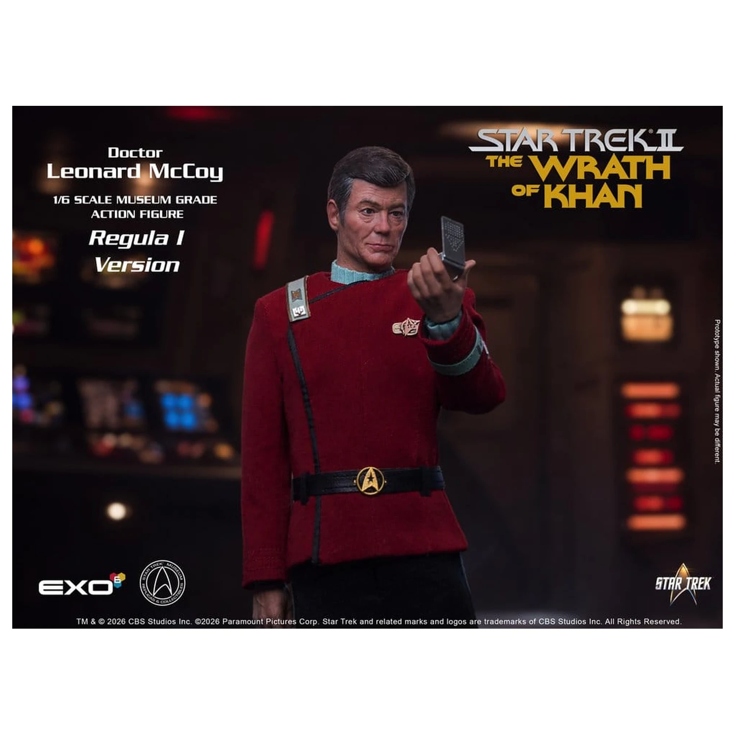 Star Trek II: The Wrath of Khan akciófigura 1/6 Dr. Leonard McCoy Regula I Version 30 cm termékfotó