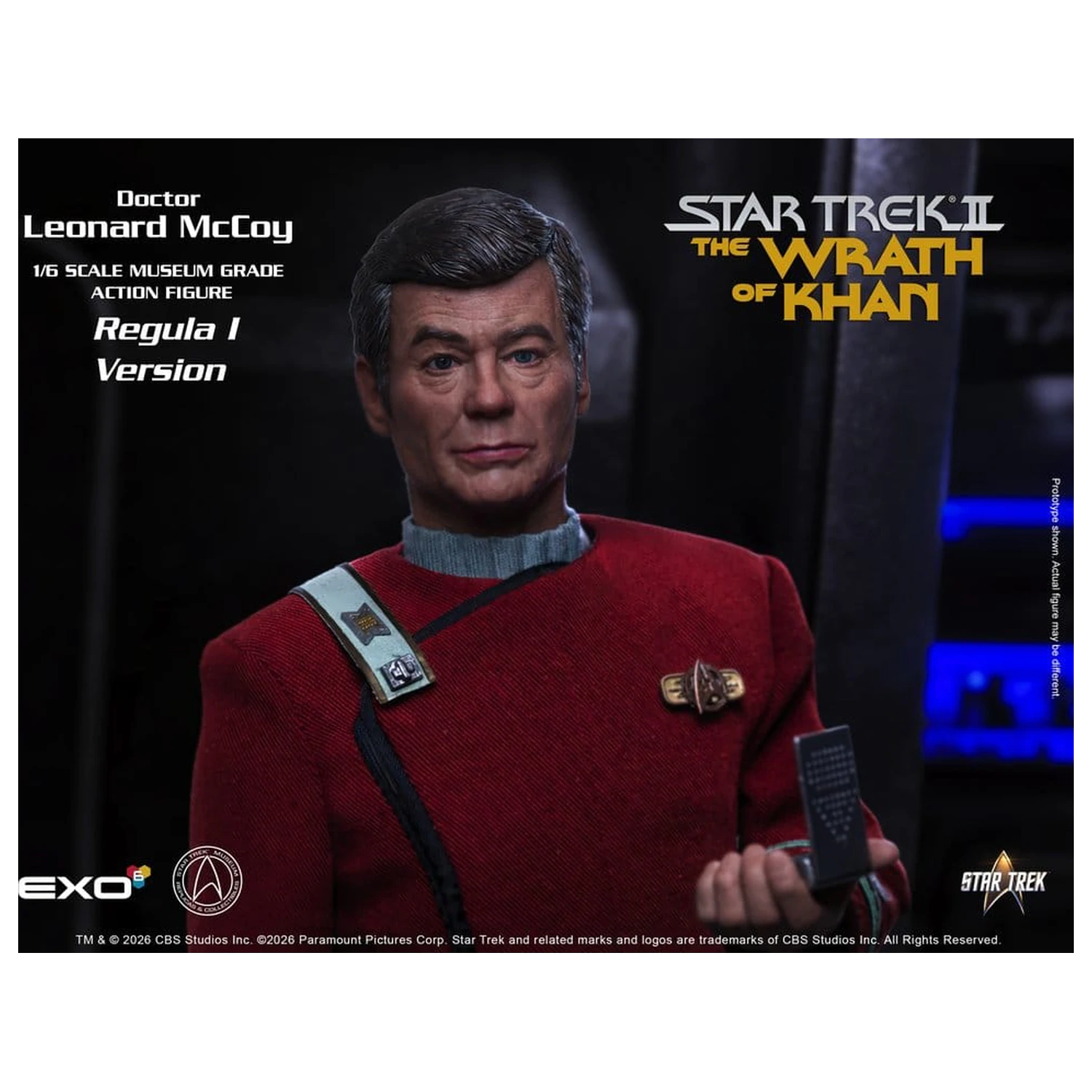Star Trek II: The Wrath of Khan akciófigura 1/6 Dr. Leonard McCoy Regula I Version 30 cm termékfotó
