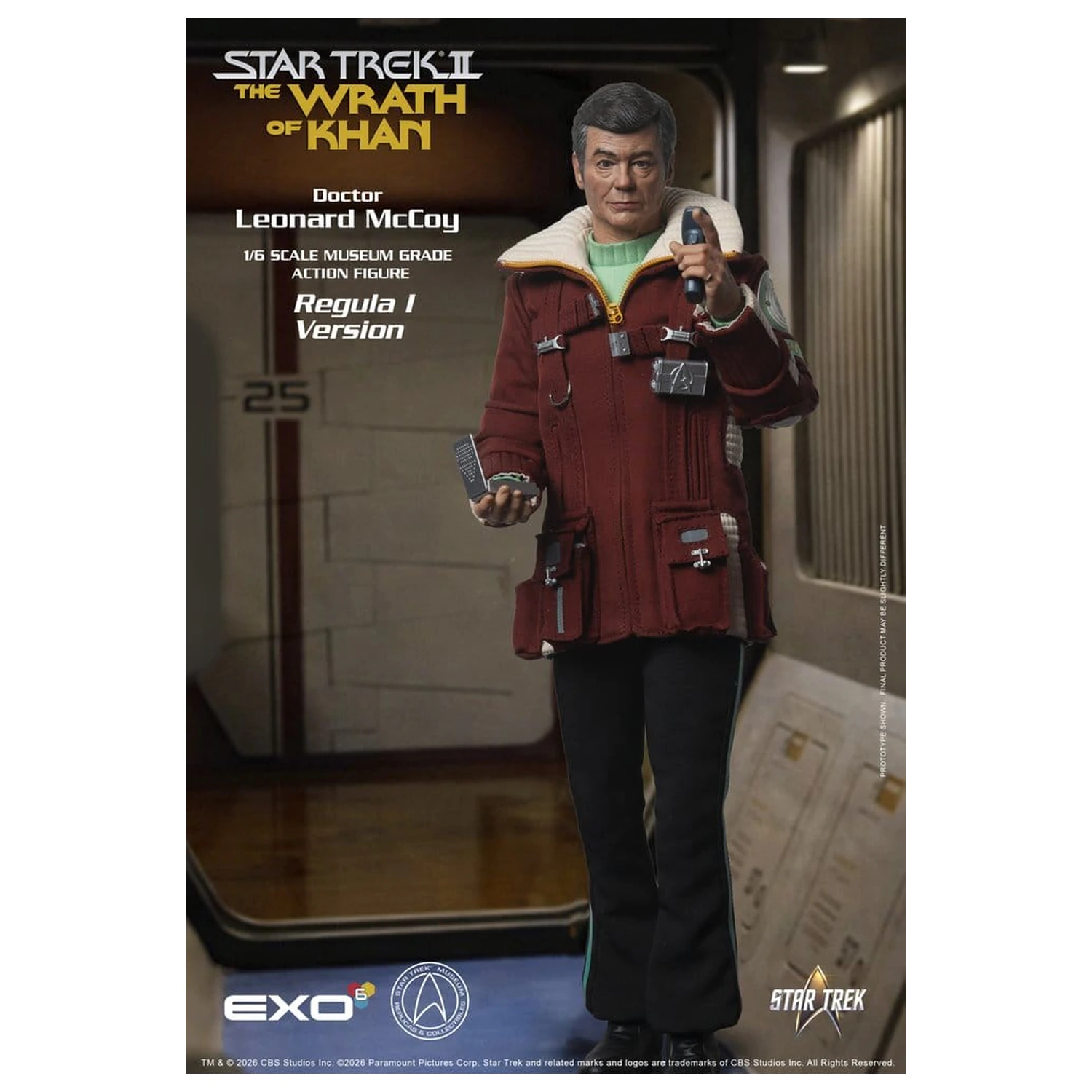 Star Trek II: The Wrath of Khan akciófigura 1/6 Dr. Leonard McCoy Regula I Version 30 cm termékfotó