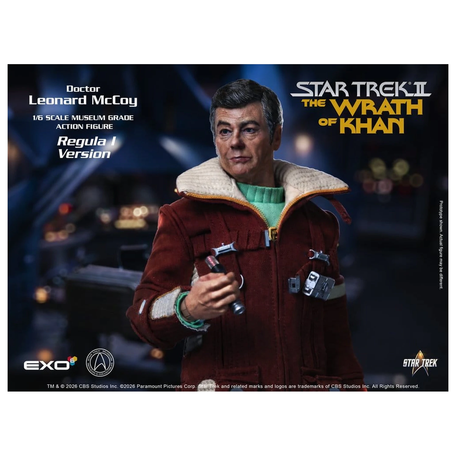 Star Trek II: The Wrath of Khan akciófigura 1/6 Dr. Leonard McCoy Regula I Version 30 cm termékfotó
