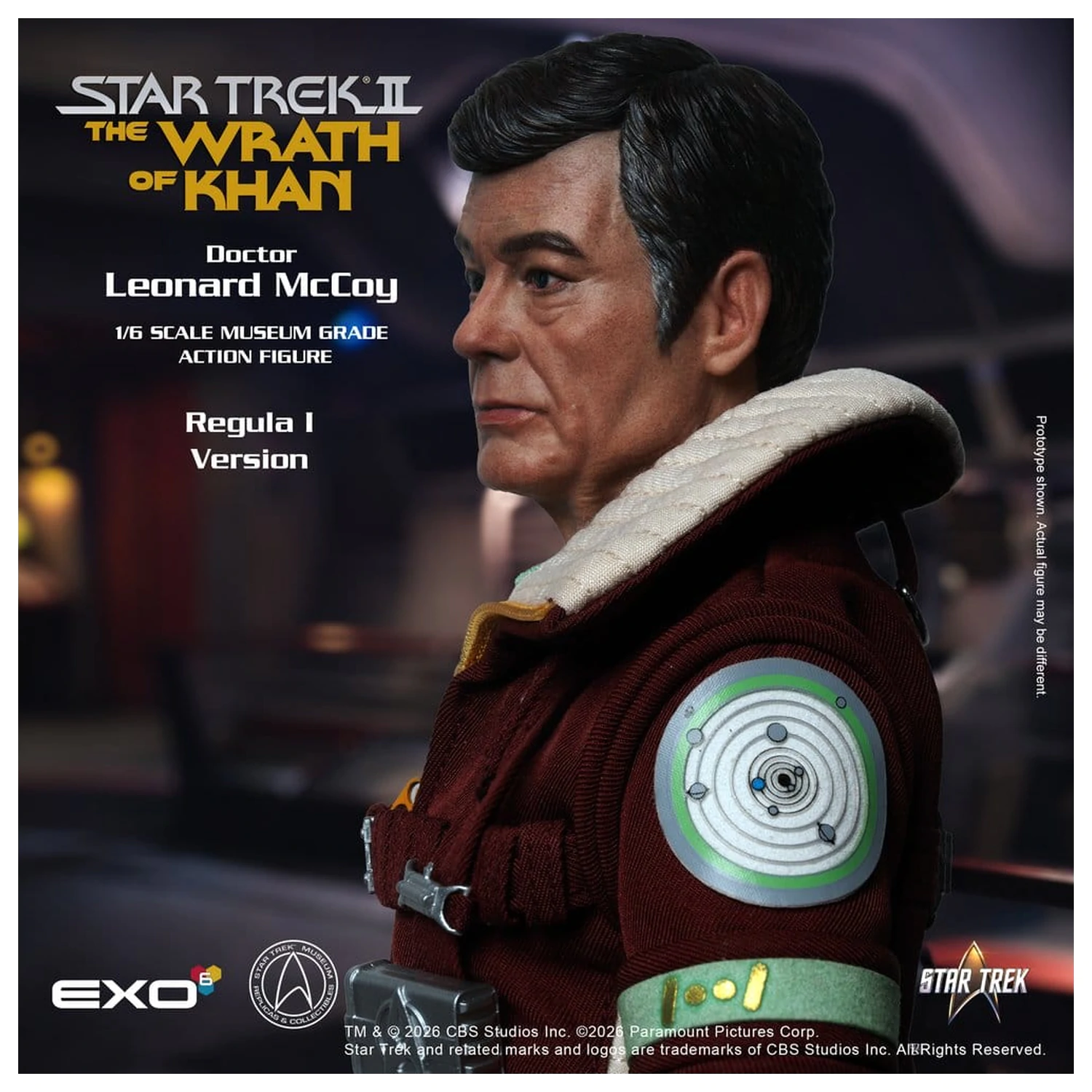 Star Trek II: The Wrath of Khan akciófigura 1/6 Dr. Leonard McCoy Regula I Version 30 cm termékfotó