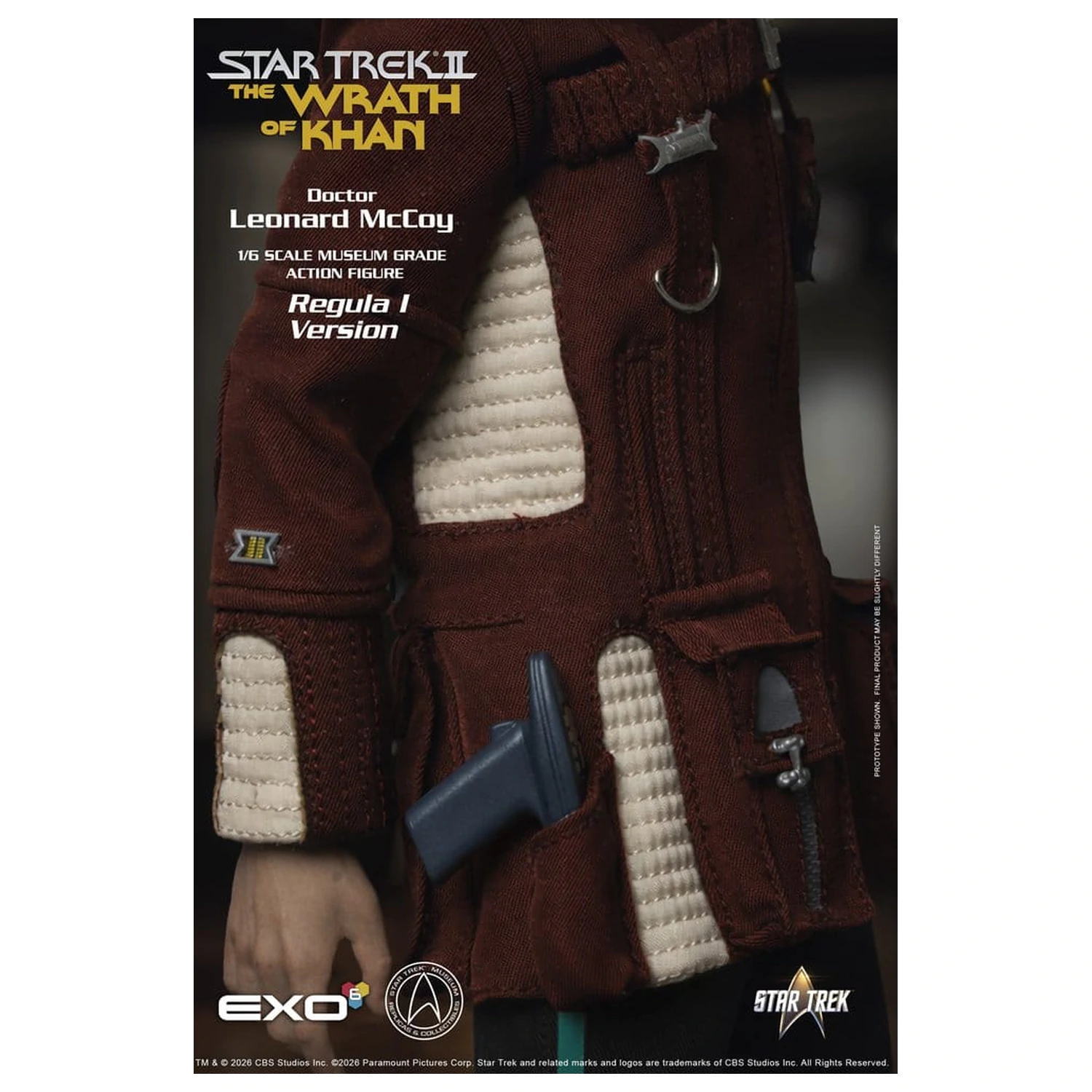 Star Trek II: The Wrath of Khan akciófigura 1/6 Dr. Leonard McCoy Regula I Version 30 cm termékfotó