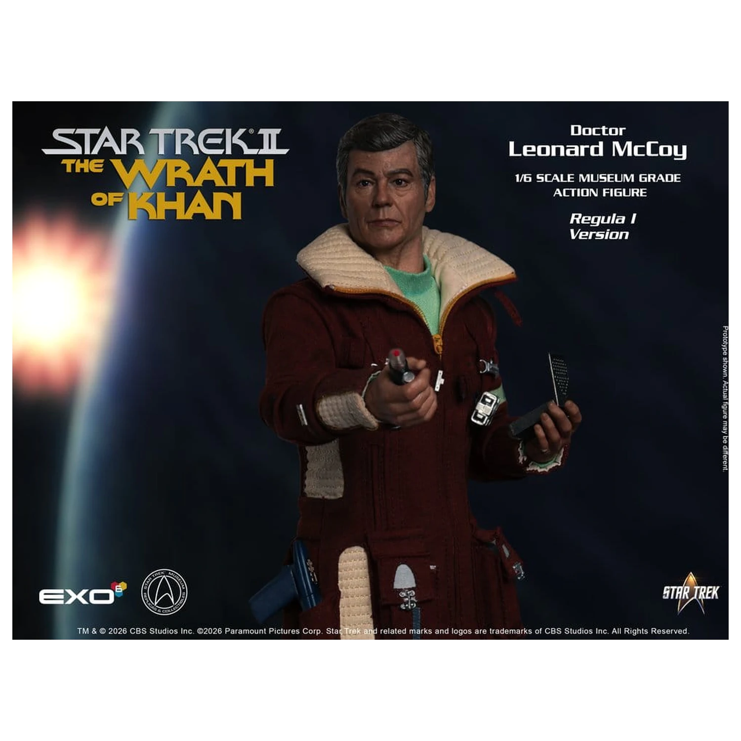 Star Trek II: The Wrath of Khan akciófigura 1/6 Dr. Leonard McCoy Regula I Version 30 cm termékfotó
