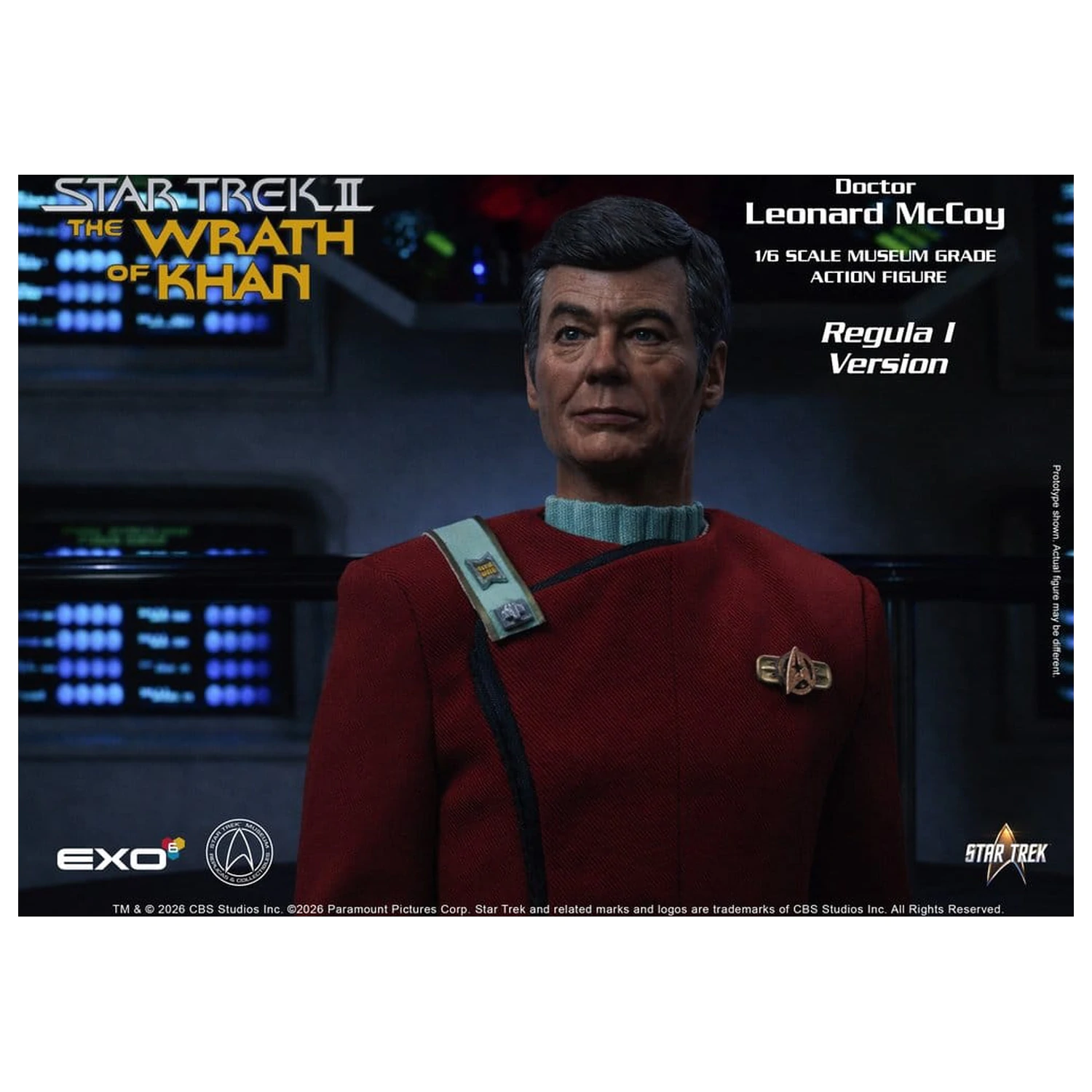 Star Trek II: The Wrath of Khan akciófigura 1/6 Dr. Leonard McCoy Regula I Version 30 cm termékfotó