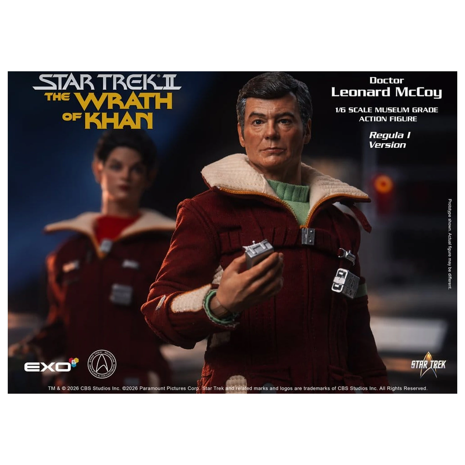 Star Trek II: The Wrath of Khan akciófigura 1/6 Dr. Leonard McCoy Regula I Version 30 cm termékfotó