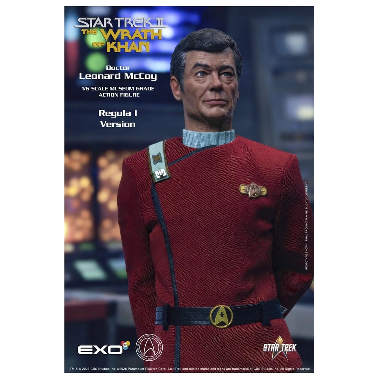 Star Trek II: The Wrath of Khan akciófigura 1/6 Dr. Leonard McCoy Regula I Version 30 cm termékfotó