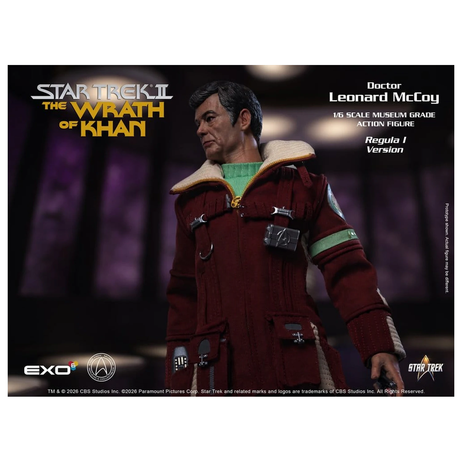 Star Trek II: The Wrath of Khan akciófigura 1/6 Dr. Leonard McCoy Regula I Version 30 cm termékfotó