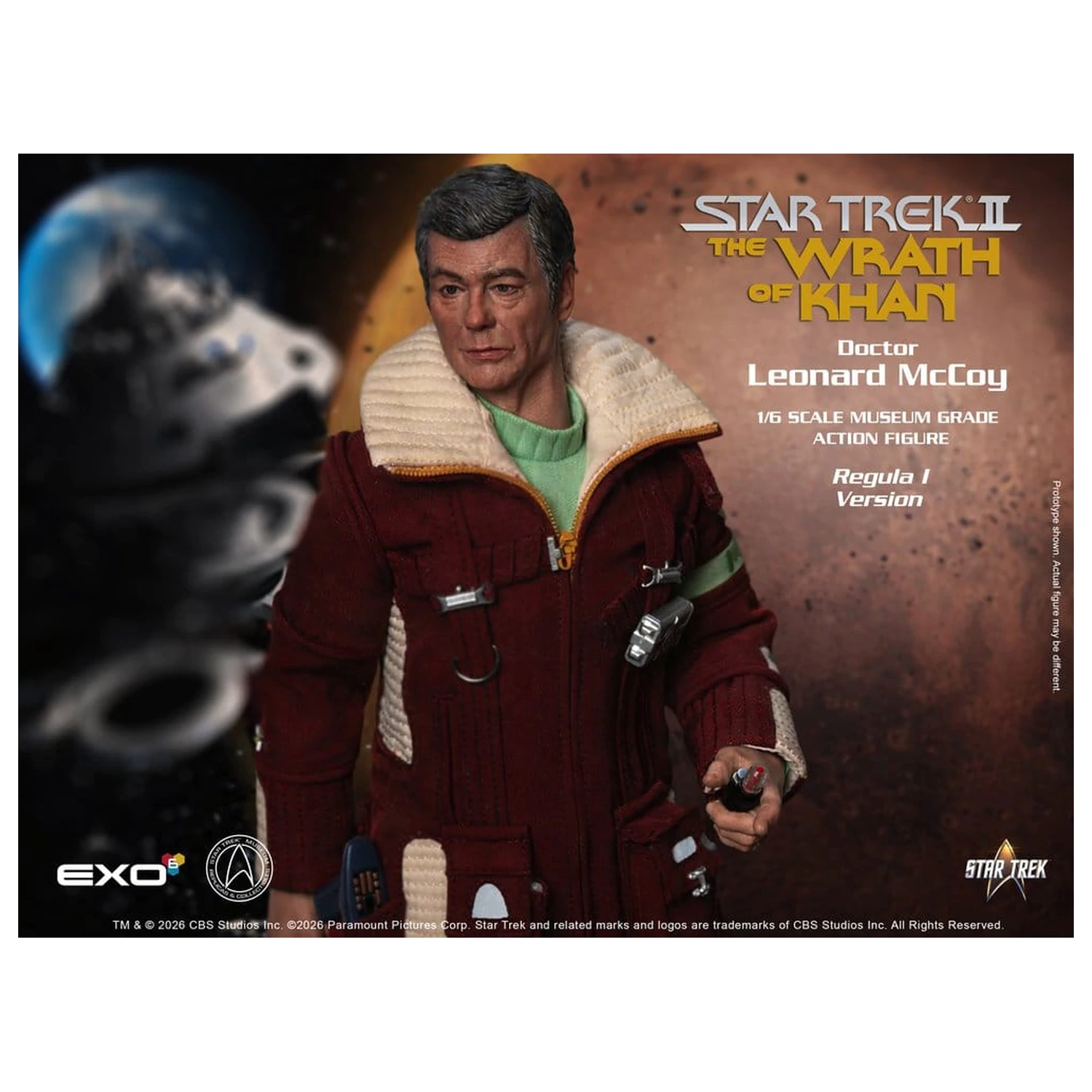 Star Trek II: The Wrath of Khan akciófigura 1/6 Dr. Leonard McCoy Regula I Version 30 cm termékfotó