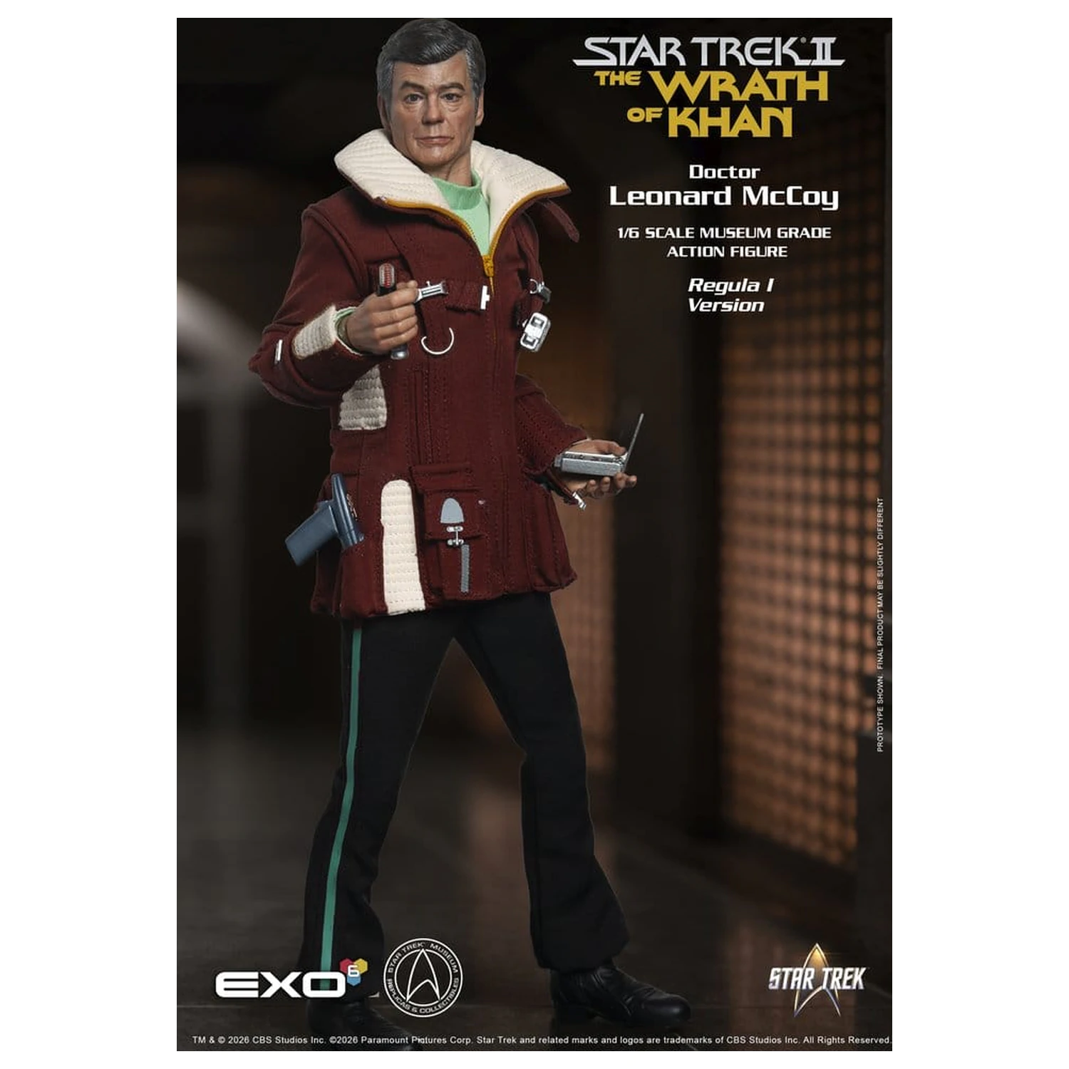 Star Trek II: The Wrath of Khan akciófigura 1/6 Dr. Leonard McCoy Regula I Version 30 cm termékfotó