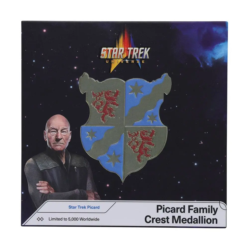 Star Trek Medallion Picard Family Crest Limitált kiadás termékfotó