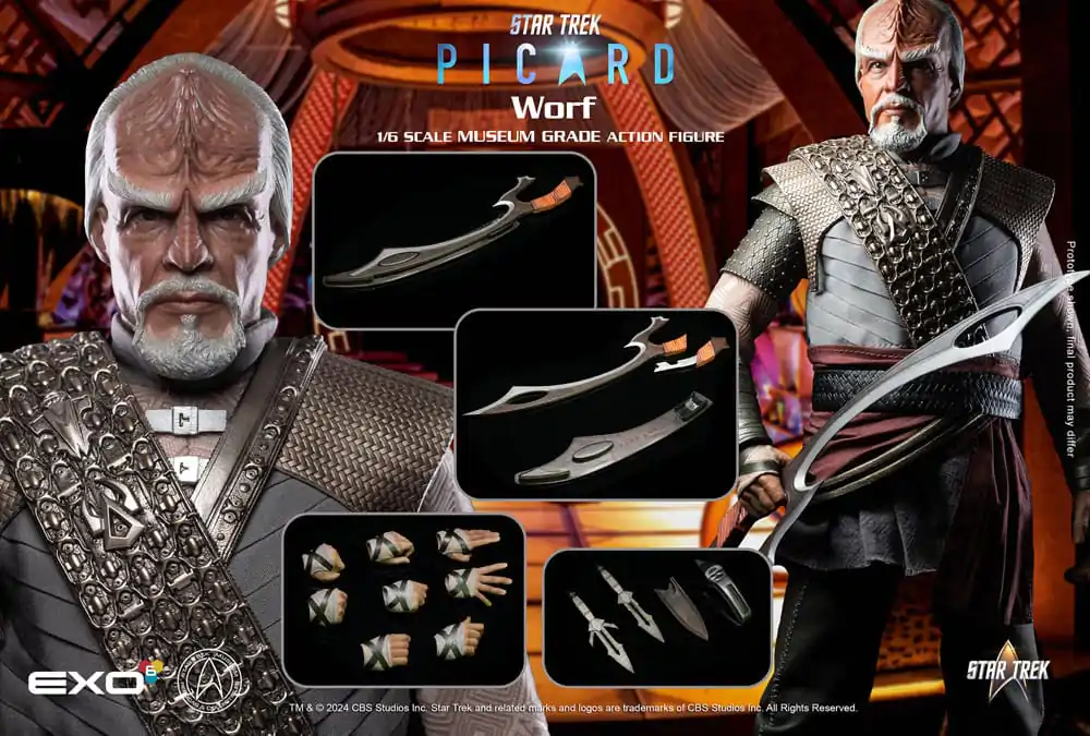 Star Trek: Picard 1/6 Worf akciófigura 30 cm termékfotó