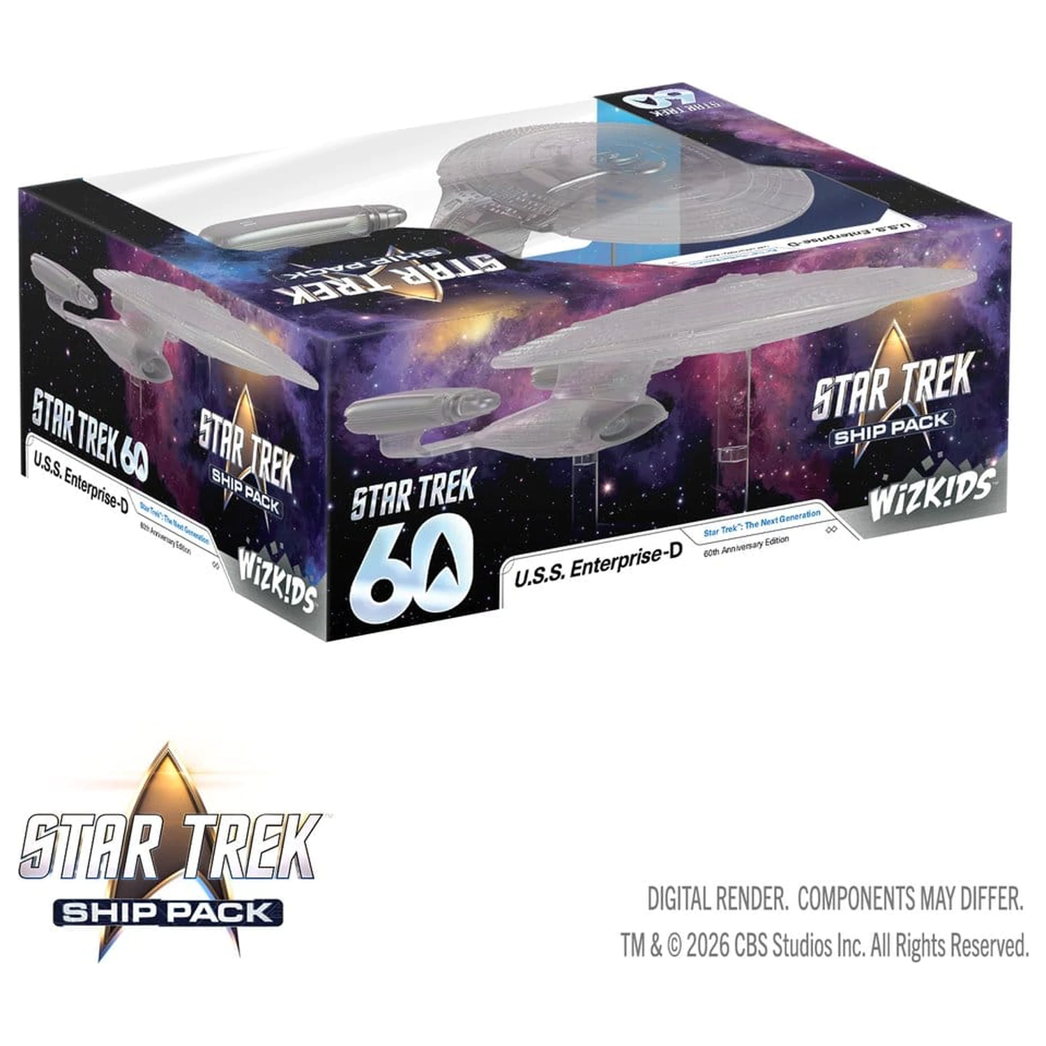 Star Trek Ship Pack Boxed prepainted Miniatures U.S.S. Enterprise - 60th Anniversary Edition 22 cm termékfotó