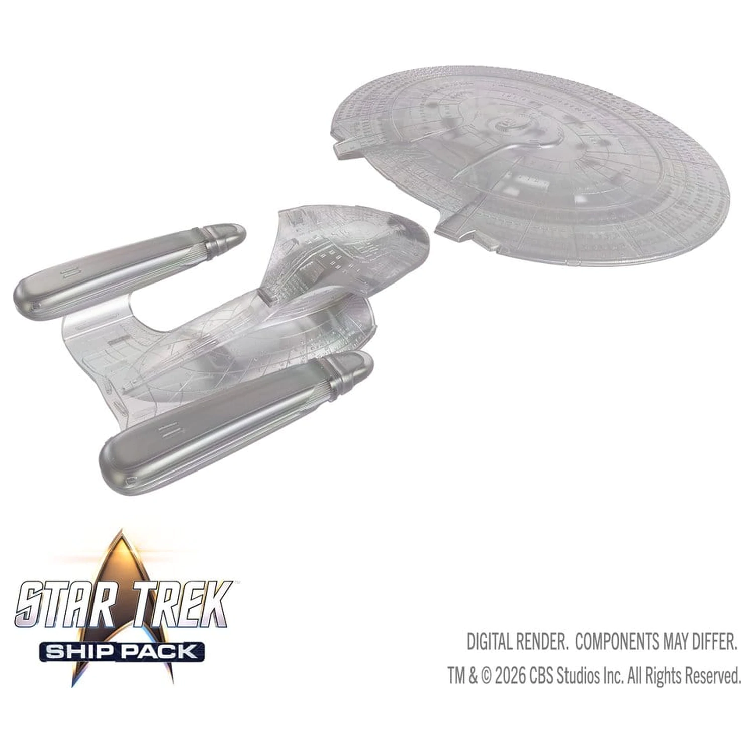 Star Trek Ship Pack Boxed prepainted Miniatures U.S.S. Enterprise - 60th Anniversary Edition 22 cm termékfotó