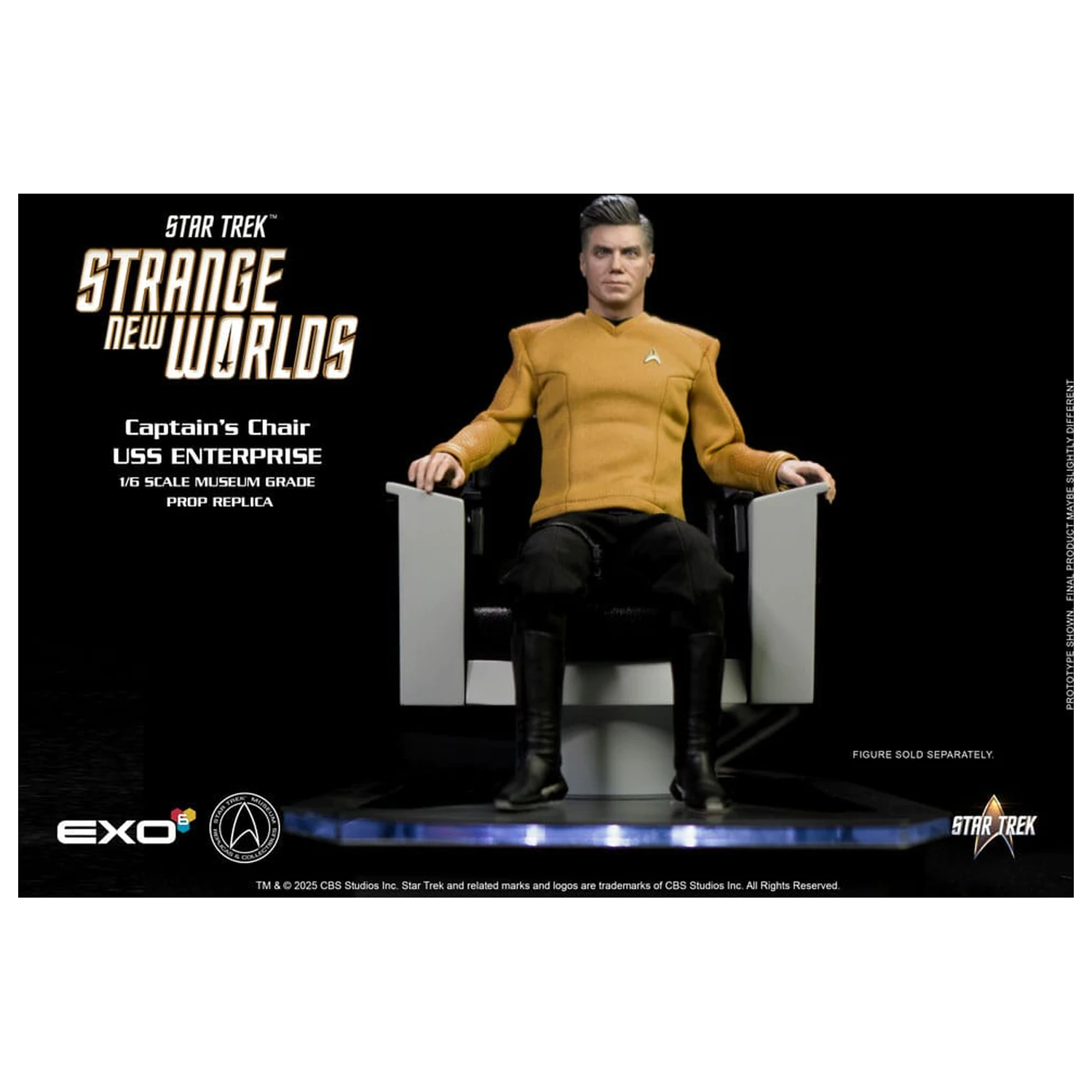 Star Trek: Strange New Worlds 1/6 U.S.S. Enterprise Command Chair 19 cm termékfotó