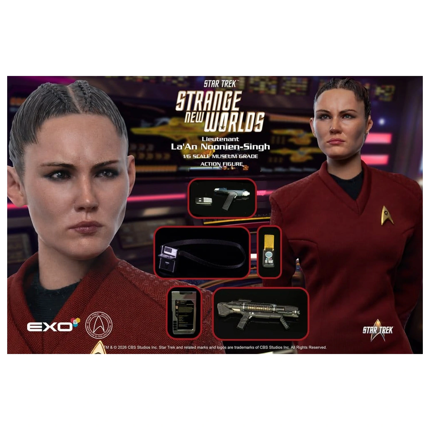 Star Trek: Strange New Worlds akciófigura 1/6 Lt. La'An Noonien-Singh 28 cm termékfotó