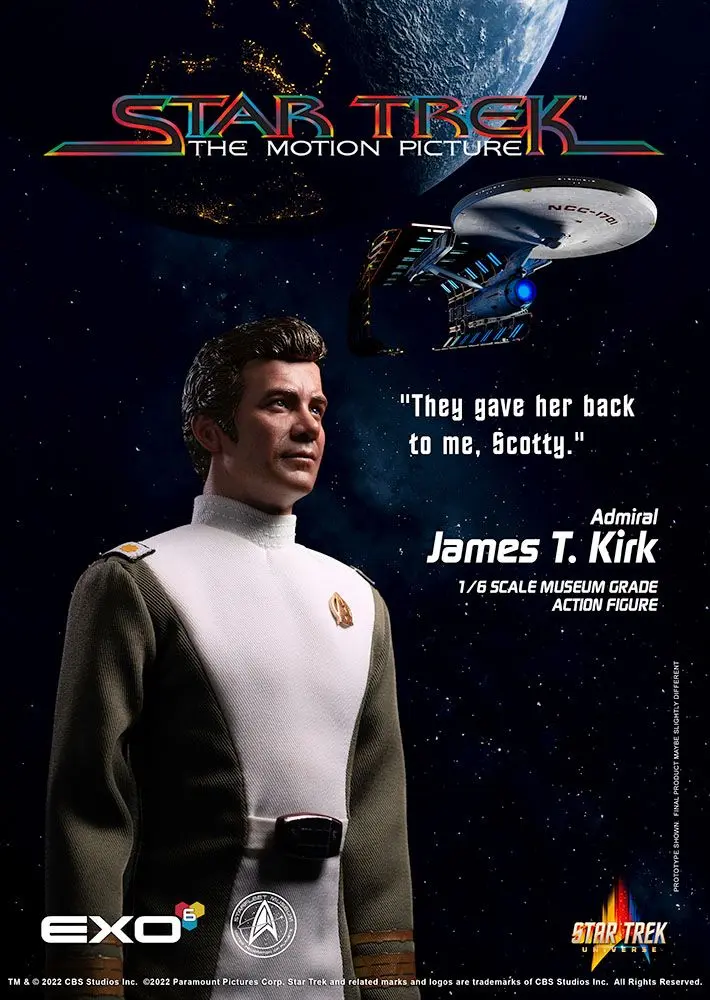 Star Trek: The Motion Picture 1/6 Admiral James T. Kirk akciófigura 30 cm termékfotó