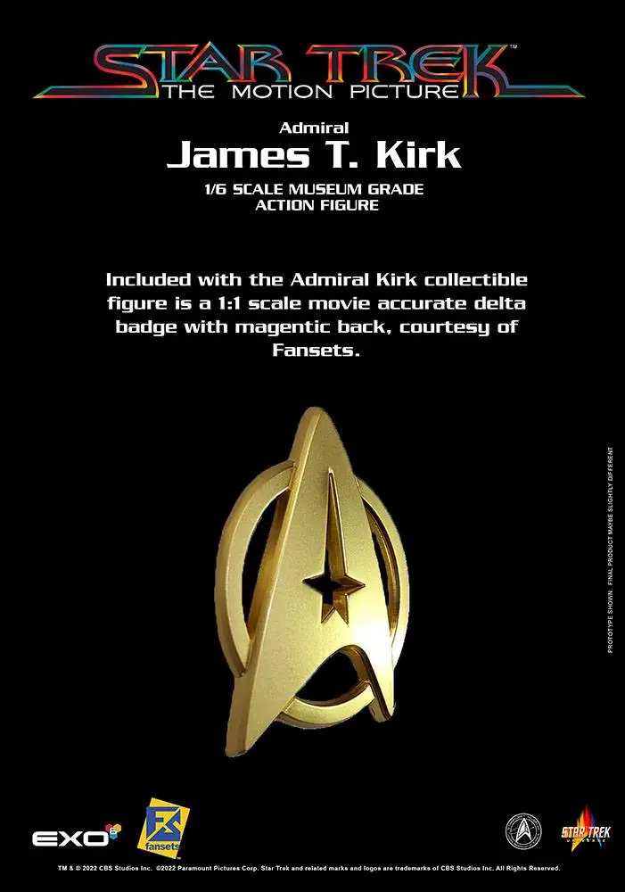 Star Trek: The Motion Picture 1/6 Admiral James T. Kirk akciófigura 30 cm termékfotó