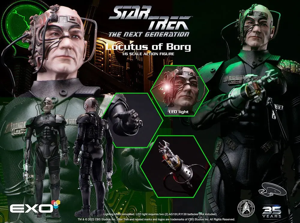 Star Trek: The Next Generation 1/6 Locutus of Borg akciófigura 30 cm termékfotó