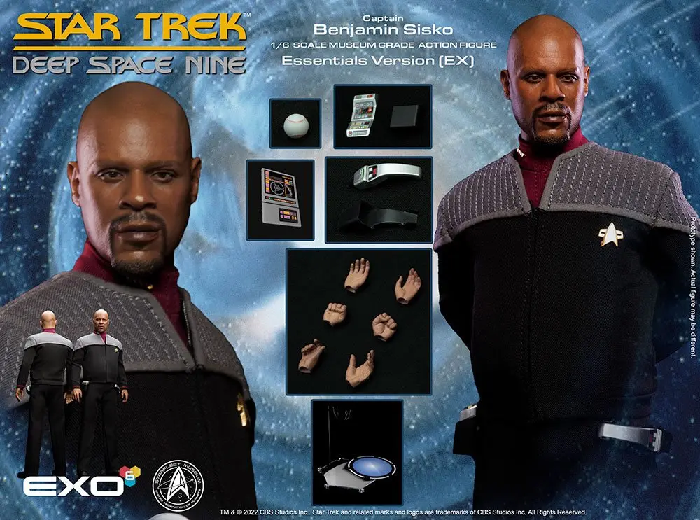 Star Trek: The Next Generation 1/6 Captain Benjamin Sisko (Essentials Version) akciófigura 30 cm termékfotó