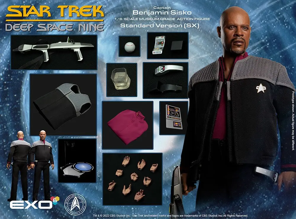 Star Trek: The Next Generation 1/6 Captain Benjamin Sisko (Standard Version) akciófigura 30 cm termékfotó