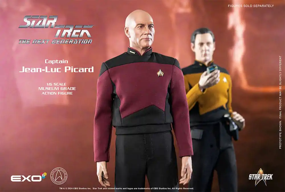 Star Trek: The Next Generation 1/6 Captain Jean-Luc Picard akciófigura 30 cm termékfotó