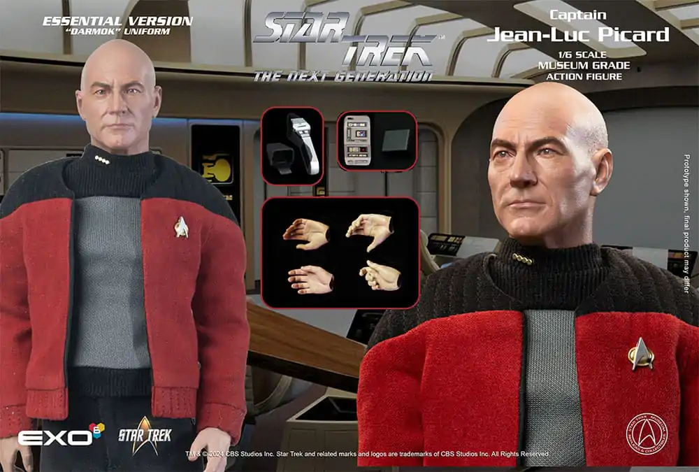 Star Trek: The Next Generation 1/6 Captain Jean-Luc Picard (Essential Darmok Uniform) akciófigura 30 cm termékfotó