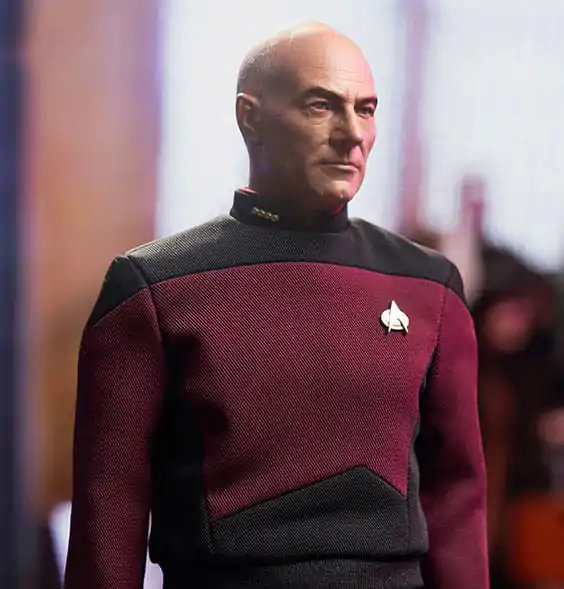 Star Trek: The Next Generation 1/6 Captain Jean-Luc Picard (Essential Duty Uniform) akciófigura 30 cm termékfotó