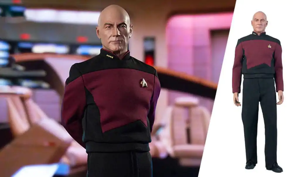 Star Trek: The Next Generation 1/6 Captain Jean-Luc Picard (Essential Duty Uniform) akciófigura 30 cm termékfotó