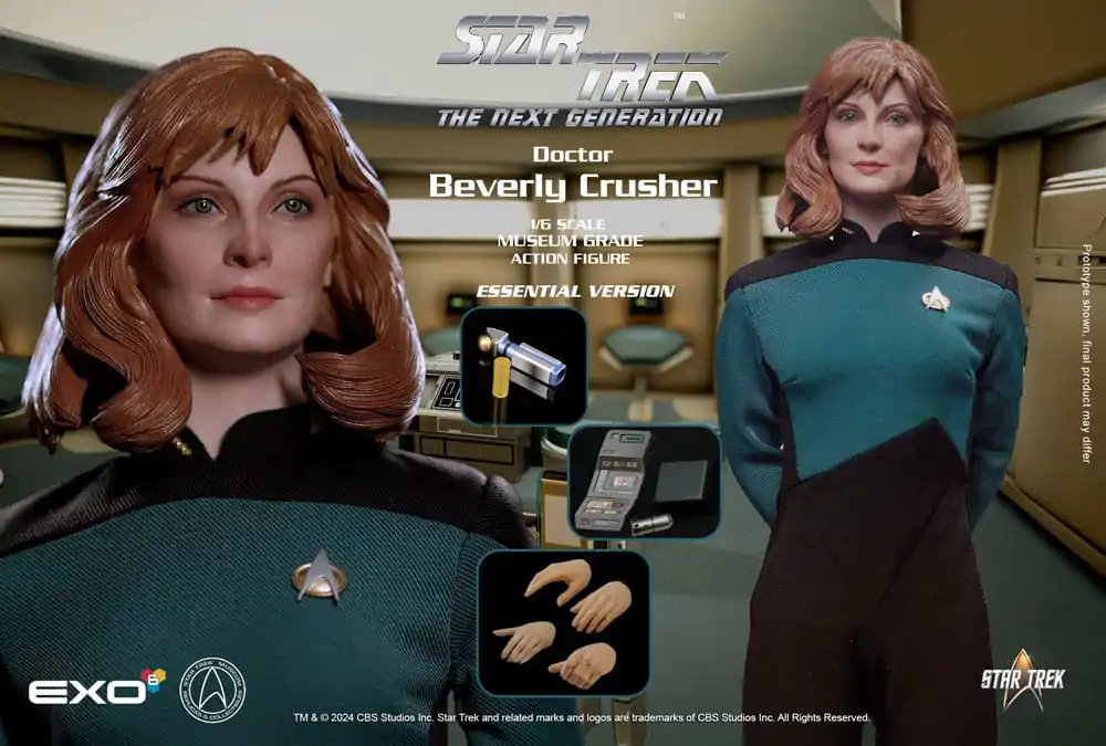 Star Trek: The Next Generation 1/6 Dr. Beverly Crusher (Essential Edition) akciófigura 27 cm termékfotó