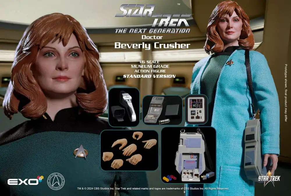 Star Trek: The Next Generation 1/6 Dr. Beverly Crusher (Standard Edition) akciófigura 27 cm termékfotó