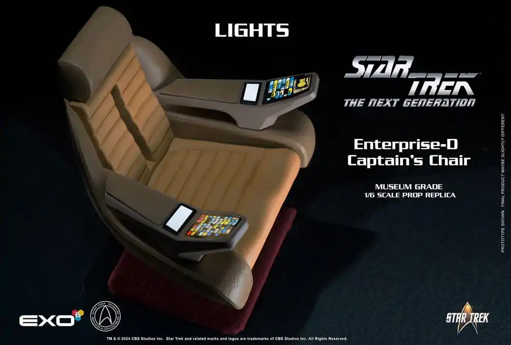 Star Trek: The Next Generation 1/6 Enterprise-D Captain&#039;s Chair 19 cm termékfotó