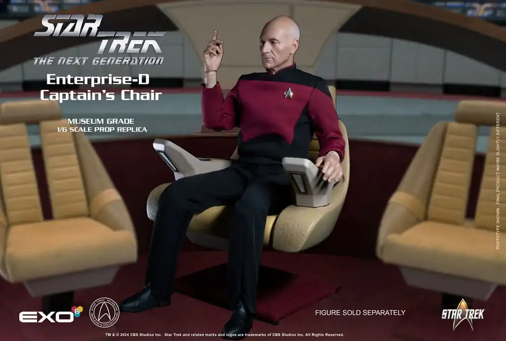 Star Trek: The Next Generation 1/6 Enterprise-D Captain&#039;s Chair 19 cm termékfotó