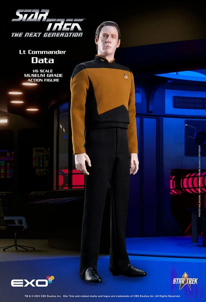 Star Trek: The Next Generation 1/6 Lt. Commander Data (Essentials Version) akciófigura 30 cm termékfotó