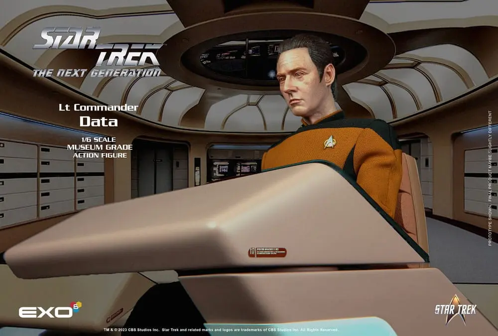 Star Trek: The Next Generation 1/6 Lt. Commander Data (Essentials Version) akciófigura 30 cm termékfotó