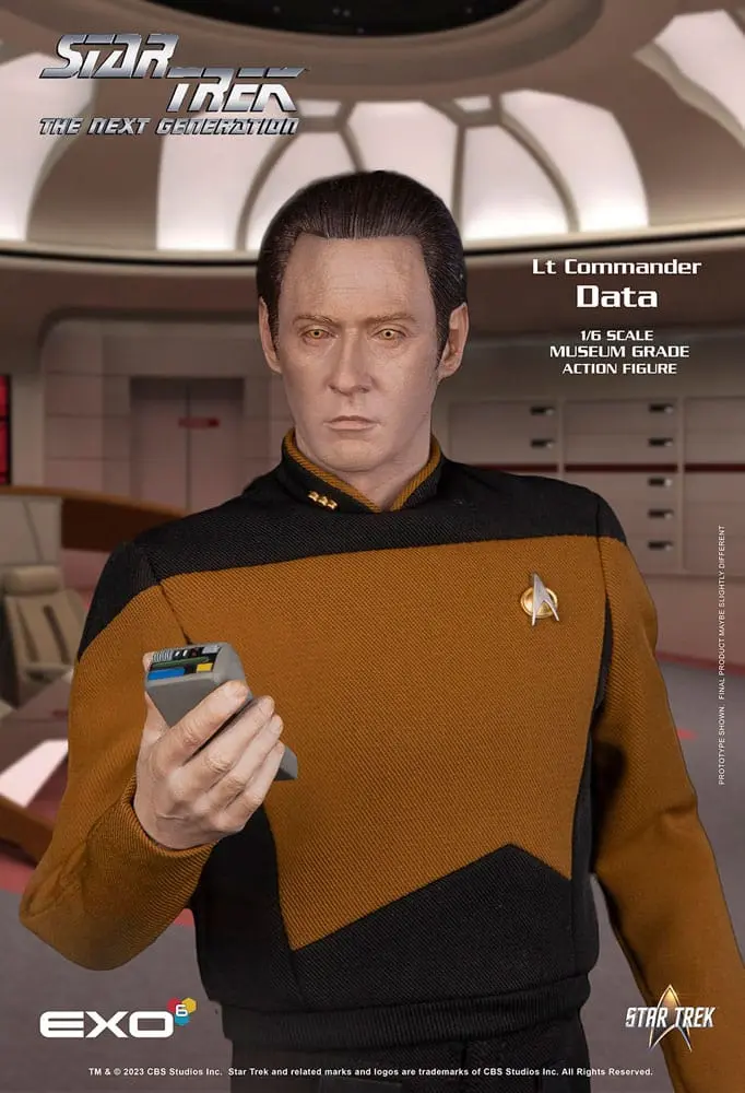 Star Trek: The Next Generation 1/6 Lt. Commander Data (Essentials Version) akciófigura 30 cm termékfotó