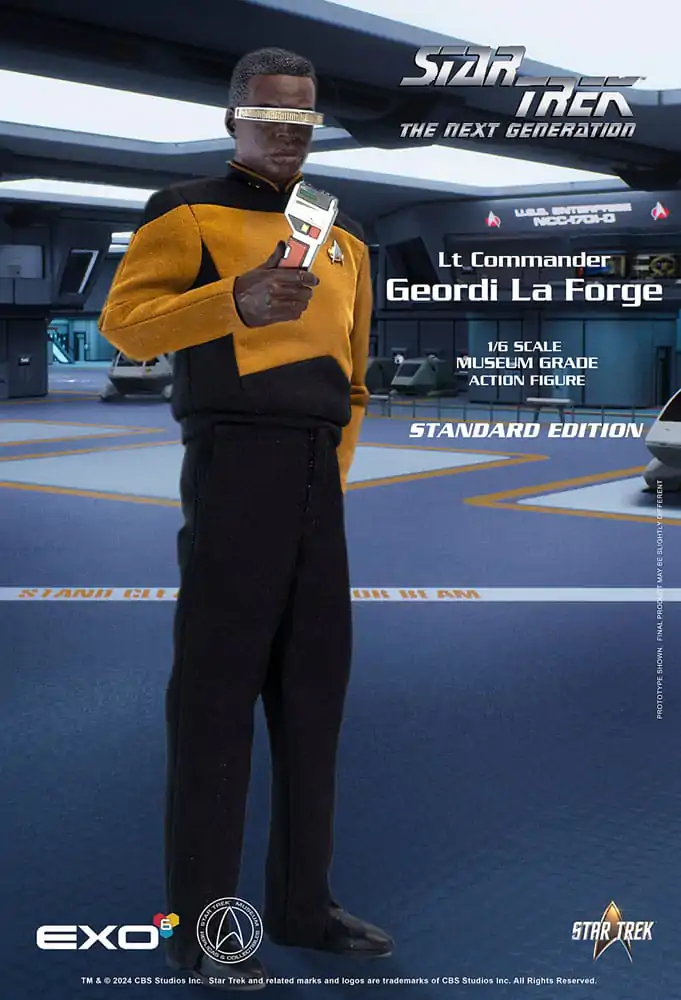 Star Trek: The Next Generation 1/6 Lt. Commander Geordi La Forge (Standard Version) akciófigura 28 cm termékfotó