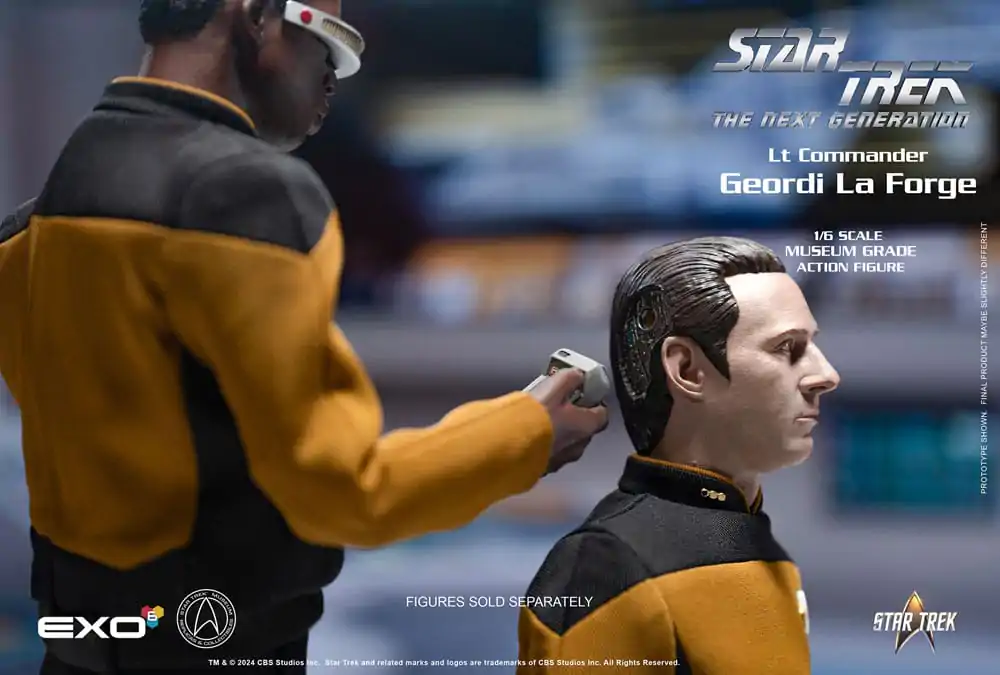 Star Trek: The Next Generation 1/6 Lt. Commander Geordi La Forge (Standard Version) akciófigura 28 cm termékfotó
