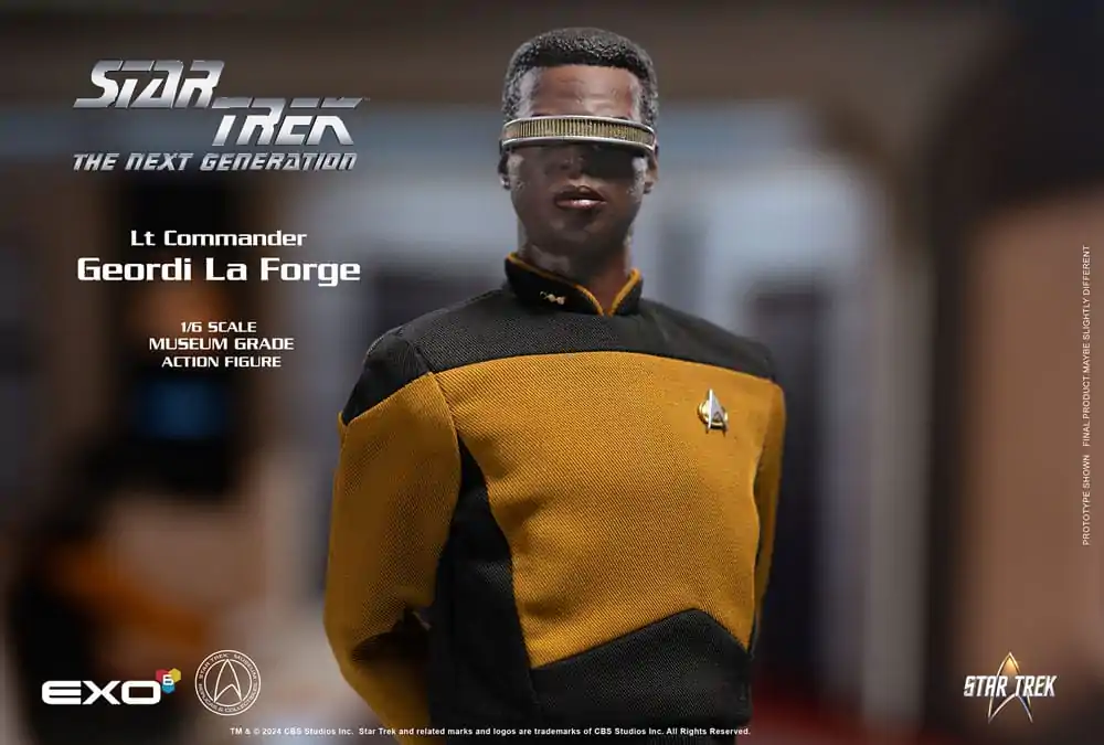 Star Trek: The Next Generation 1/6 Lt. Commander Geordi La Forge (Standard Version) akciófigura 28 cm termékfotó
