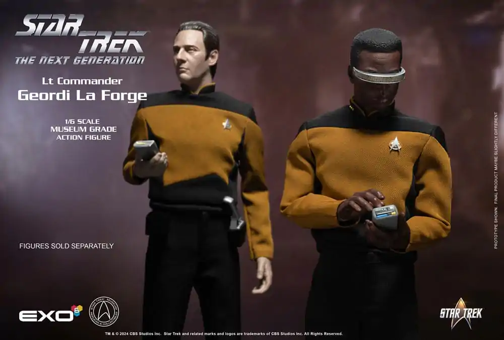 Star Trek: The Next Generation 1/6 Lt. Commander Geordi La Forge (Standard Version) akciófigura 28 cm termékfotó