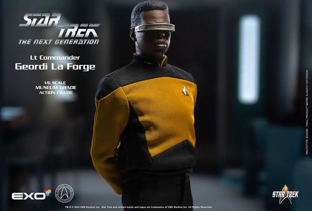 Star Trek: The Next Generation 1/6 Lt. Commander Geordi La Forge (Standard Version) akciófigura 28 cm termékfotó