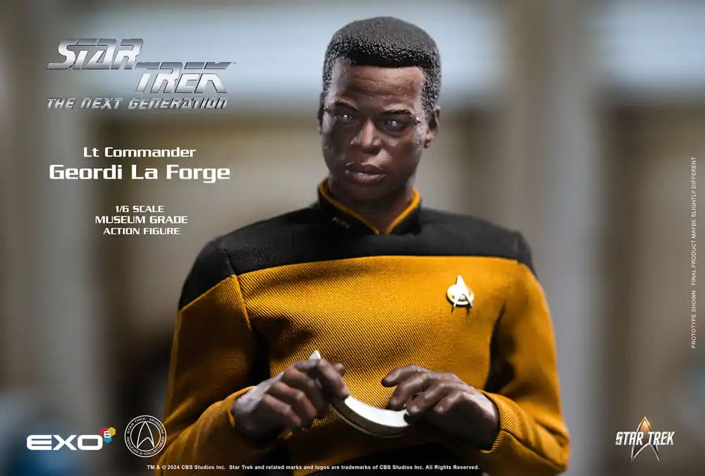Star Trek: The Next Generation 1/6 Lt. Commander Geordi La Forge (Standard Version) akciófigura 28 cm termékfotó
