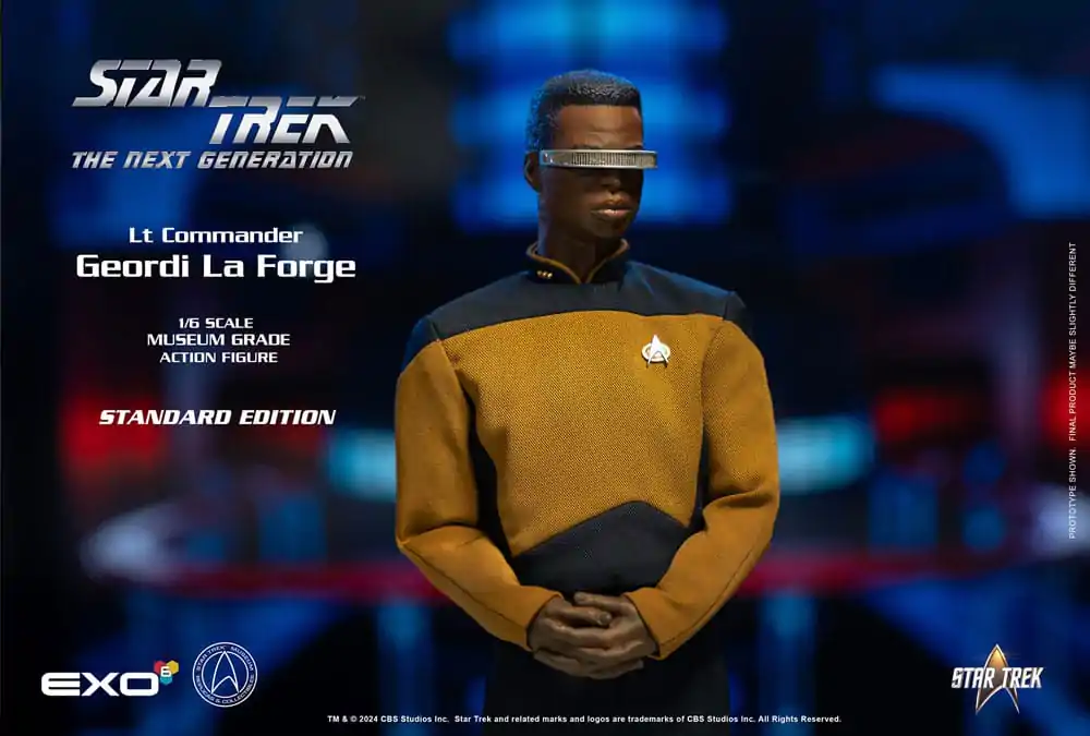 Star Trek: The Next Generation 1/6 Lt. Commander Geordi La Forge (Standard Version) akciófigura 28 cm termékfotó