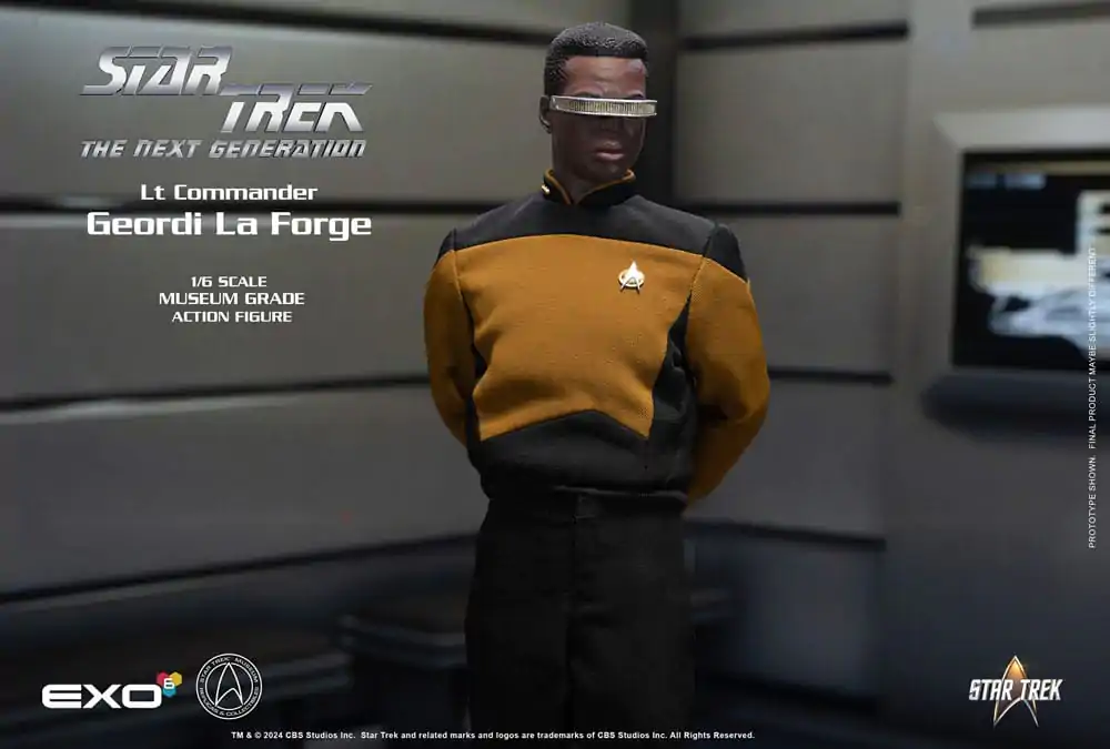 Star Trek: The Next Generation 1/6 Lt. Commander Geordi La Forge (Standard Version) akciófigura 28 cm termékfotó