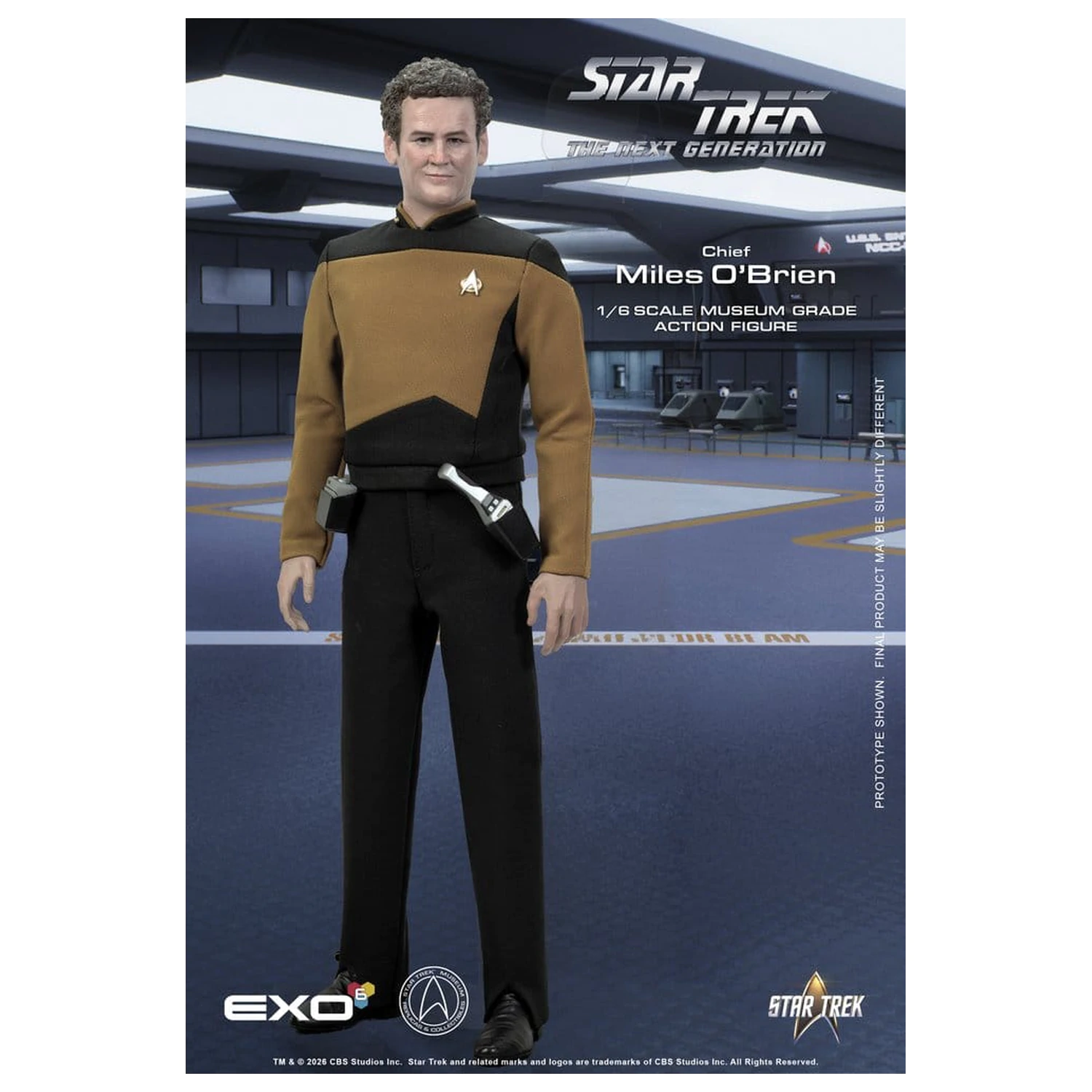 Star Trek: The Next Generation akciófigura 1/6 Chief Miles O'Brien with Transporter Console 30 cm termékfotó
