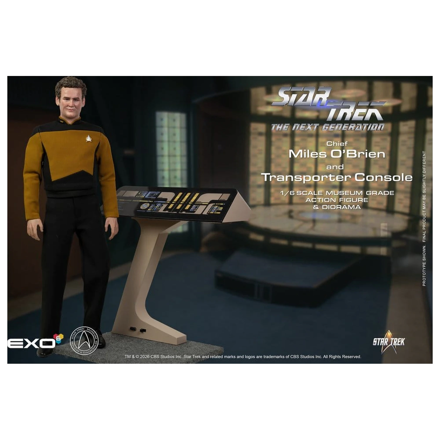 Star Trek: The Next Generation akciófigura 1/6 Chief Miles O'Brien with Transporter Console 30 cm termékfotó
