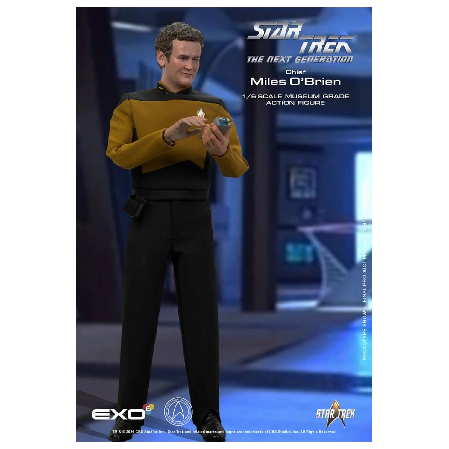 Star Trek: The Next Generation akciófigura 1/6 Chief Miles O'Brien with Transporter Console 30 cm termékfotó