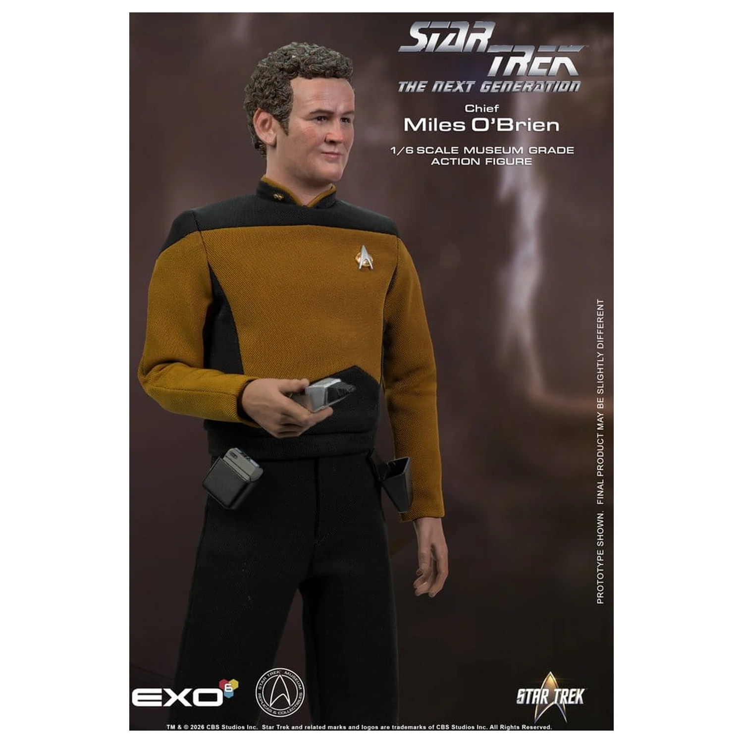 Star Trek: The Next Generation akciófigura 1/6 Chief Miles O'Brien with Transporter Console 30 cm termékfotó